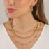 GR-00868 COLAR BANHADO A OURO 18K COM CORRENTE DELICADA E ESFERAS POLIDAS