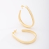 AGL-00155 BRINCO BANHADO A OURO 18K EM FORMATO DE ARGOLA COM ACABAMENTO FOSCO