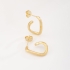AGL-00239 BRINCO ARGOLA COM DESIGN ORGÂNICO