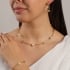 CH-0335 CHOKER COM DETALHES EM PÉROLAS E ESFERAS