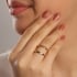 AN-00599 ANEL BANHADO A OURO 18K COM DESIGN DUPLO
