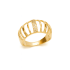 AN-00606 ANEL BANHADO A OURO 18K COM DESIGN VAZADO