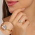 AN-01603 ANEL SOLITÁRIO COM ZIRCONIA RETANGULAR
