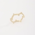 AN-01635 ANEL COM DESIGN ORGÂNICO E DETALHES EM ZIRCÔNIA