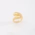 AN-01637 ANEL BANHADO A OURO 18K COM DESIGN ORGÂNICO