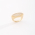 AN-01762 ANEL COM DESIGN OVAL E SUPERFÍCIE EM ZIRCÔNIAS