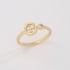 AN-01882 ANEL BANHADO A OURO 18K COM DESIGN DELICADO E MODERNO