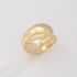 AN-01893 ANEL BANHADO A OURO 18K COM DESIGN ENTRELAÇADO