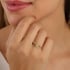 AN-01975 -ANEL BANHADO A OURO 18K COM DESIGN DE ALFINETE
