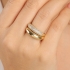 AN-01989 ANEL BANHADO A OURO 18K COM DETALHES CRAVEJADOS EM ZIRCÔNIAS