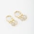 AQ-00070 ARGOLA COM PINGENTES DE ZIRCÔNIAS EM GOTAS