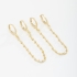 AQ-00224 ARGOLA COM CORRENTE TRABALHADA EM DETALHES TEXTURIZADOS