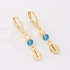 AQ-00260 BRINCO ARGOLA CLICK BANHADO A OURO 18K COM DETALHE DE ESFERA