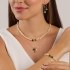 CH-0352 CHOKER BANHADA A OURO 18K COM PÉROLAS