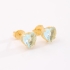 BF-00056 BRINCO BANHADO A OURO 18K COM ZIRCONIA EM FORMATO DE CORAÇÃO