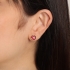 BF-00056 BRINCO BANHADO A OURO 18K COM ZIRCONIA EM FORMATO DE CORAÇÃO