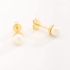 BF-00216 BRINCO BANHADO A OURO 18K COM PÉROLA SHELL