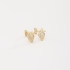 BI-00059 BRINCO INFANTIL BANHADO A OURO 18K EM FORMATO DE MORANGO