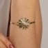 BL-00052 BRACELETE BANHADO A OURO 18K COM DETALHE EM FORMATO DE FLOR