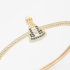 BL-00078 BRACELETE DE NOSSA SENHORA APARECIDA EM ZIRCÔNIAS AZUIS 