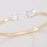 BL-00120-BRACELETE ABERTO COM ZIRCÔNIAS REDONDAS