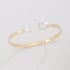 BL-00120-BRACELETE ABERTO COM ZIRCÔNIAS REDONDAS