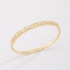 BL-00127 Bracelete Liso Trabalhado Cravejado Zircônia 3mm