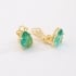 BP-0006 BRINCO DE PRESSÃO BANHADO A OURO 18K COM PEDRA OVAL EM ZIRCÔNIA LAPIDADA