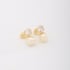 BR-00002 BRINCO BANHADO A OURO 18K COM ZIRCÔNIA REDONDA E PÉROLA