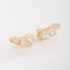 BR-00038-BRINCO EAR CUFF COM ZIRCÔNIAS LAPIDADAS EM FORMATO QUADRADO