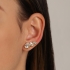 BR-00039 BRINCO COM TRÊS ZIRCONIA EM FORMATO DE GOTA