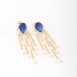 BR-00269 BRINCO COM ZIRCÔNIA GOTA E DETALHES EM PÉROLAS PENDENTES