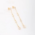 BR-00518- BRINCO CORRENTE ELO CHATO COM ZIRCÔNIA GOTA CRISTAL