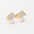 BR-00597 BRINCO GOTA EM ZIRCONIA E DETALHE CRAVEJADO