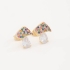 BR-00597 BRINCO GOTA EM ZIRCONIA E DETALHE CRAVEJADO