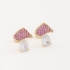 BR-00597 BRINCO GOTA EM ZIRCONIA E DETALHE CRAVEJADO