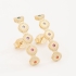 BR-00622 BRINCO EAR HOOK FLORES COM ZIRCÔNIAS