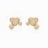 BR-00996 BRINCO BANHADO A OURO 18K EM FORMATO DE CORAÇÃO COM ZIRCÔNIAS