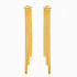 BR-01092 BRINCO BANHADO A OURO 18K COM DESIGN EM FRANJAS DE CORRENTES FINAS