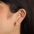 BR-01199-BRINCO COM DETALHES DE PÉROLAS E ZIRCÔNIAS LAPIDADAS
