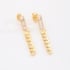 BR-01559 BRINCO BANHADO A OURO 18K COM ELOS DE CORRENTE COM DETALHE EM ZIRCÔNIAS