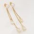 BR-01641 BRINCO LONGO COM PÉROLAS E CORRENTE VENEZIANA