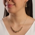 GR-01637 COLAR BANHADO A OURO 18K COM ESFERAS LISAS