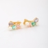 BR-02313-BRINCO EAR CUFF COM PÉROLAS E ZIRCÔNIAS COLORIDAS
