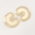 BR-02653 BRINCO BANHADO A OURO 18K COM FORMATO ORGÂNICO