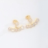 BR-02771 BRINCO BANHADO A OURO 18K COM DESIGN EM ZIRCÔNIAS