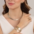 CH-0339 CHOKER COM DESIGN TEXTURIZADO