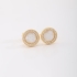 BR-02848 BRINCO BANHADO A OURO 18K COM DESIGN REDONDO