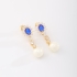 BR-02873 BRINCO COM PEDRAS OVAIS E DETALHES EM ZIRCÔNIAS E PÉROLA