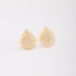 BR-02878 BRINCO COM DESIGN EM FORMA DE GOTA EM ZIRCÔNIAS